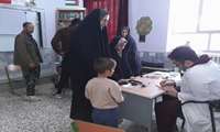 خدمت رسانی به مردم مناطق محروم روستای ایوب گروه جهادی  بسیج جامعه پزشکی بیمارستان امام رضا(ع)